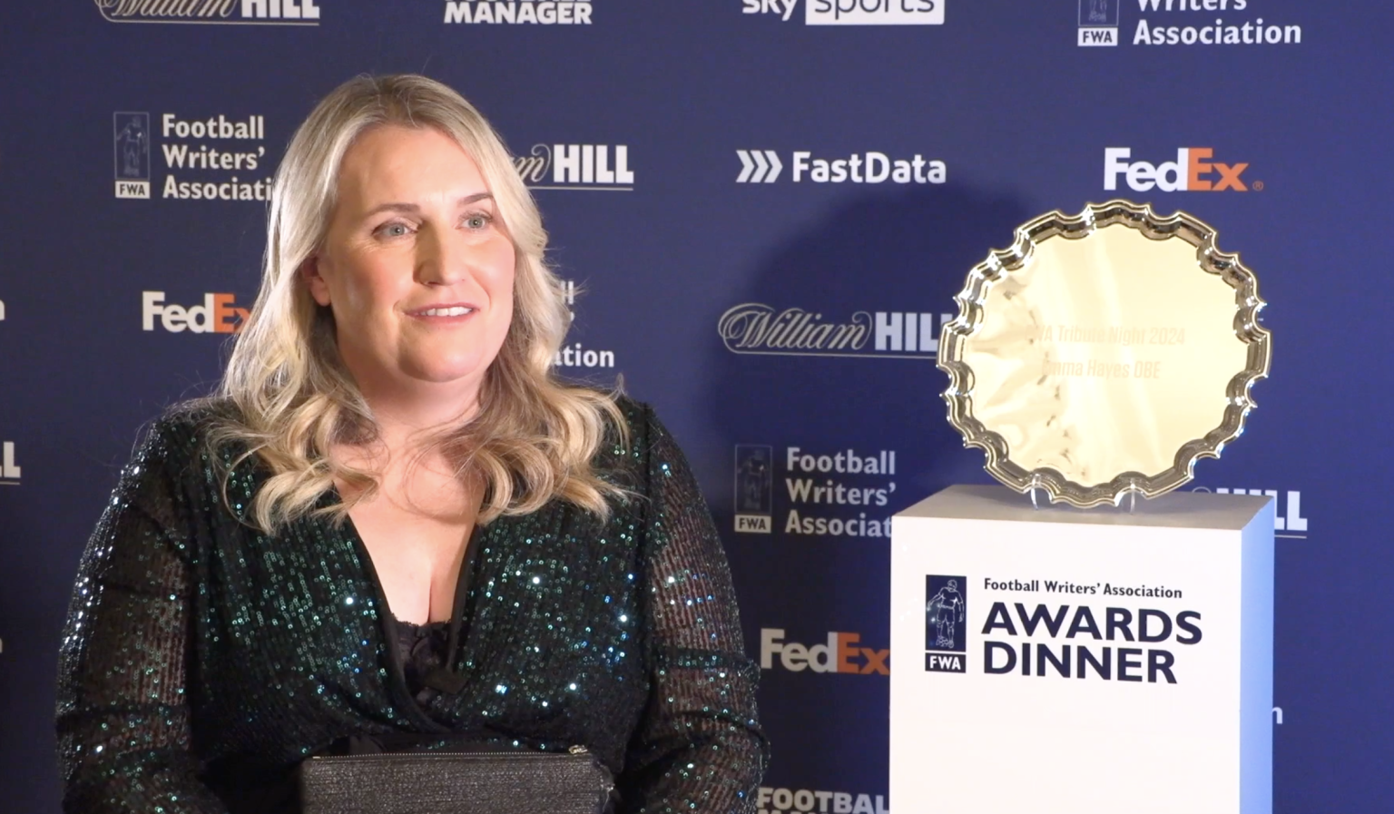 Emma Hayes OBE receives FWA Tribute award – Football Writers' Association